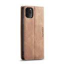 CaseMe-013 Multifunctional Horizontal Flip Leather Case with Card Slot & Holder & Wallet for iPhone 11 Pro(Brown)