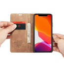 CaseMe-013 Multifunctional Horizontal Flip Leather Case with Card Slot & Holder & Wallet for iPhone 11 Pro(Brown)