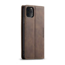 CaseMe-013 Multifunctional Horizontal Flip Leather Case with Card Slot & Holder & Wallet for iPhone 11 Pro(coffee)
