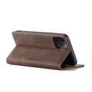 CaseMe-013 Multifunctional Horizontal Flip Leather Case with Card Slot & Holder & Wallet for iPhone 11 Pro(coffee)