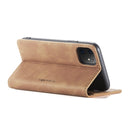 CaseMe-013 Multifunctional Horizontal Flip Leather Case with Card Slot & Holder & Wallet for iPhone 11(Brown)