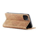 CaseMe-013 Multifunctional Horizontal Flip Leather Case with Card Slot & Holder & Wallet for iPhone 11 Pro Max(Brown)