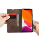 CaseMe-013 Multifunctional Horizontal Flip Leather Case with Card Slot & Holder & Wallet for iPhone 11 Pro Max(coffee)