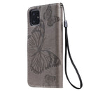 Pressed Printing Butterfly Pattern Horizontal Flip PU Leather Case with Holder & Card Slots & Wallet & Lanyard For iPhone 11(Grey)