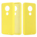 Solid Color Liquid Silicone Shockproof Full Coverage Case For Motorola Moto G7 & G7 Plus(Yellow)