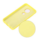 Solid Color Liquid Silicone Shockproof Full Coverage Case For Motorola Moto G7 & G7 Plus(Yellow)