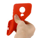 Solid Color Liquid Silicone Shockproof Full Coverage Case For Motorola Moto G7 & G7 Plus(Red)
