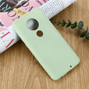 Solid Color Liquid Silicone Shockproof Full Coverage Case For Motorola Moto G7 & G7 Plus(Green)