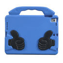 Shockproof EVA Thumb Bumper Case with Handle & Holder for iPad 9.7(Blue)