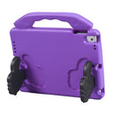 Shockproof EVA Thumb Bumper Case with Handle & Holder for iPad 9.7(Purple)