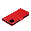 Feather Pattern Litchi Texture Horizontal Flip Leather Case with Wallet & Holder & Card Slots For iPhone 11(Red)