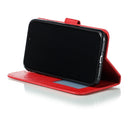 Feather Pattern Litchi Texture Horizontal Flip Leather Case with Wallet & Holder & Card Slots For iPhone 11(Red)