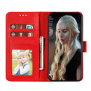 Feather Pattern Litchi Texture Horizontal Flip Leather Case with Wallet & Holder & Card Slots For iPhone 11(Red)