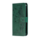 Feather Pattern Litchi Texture Horizontal Flip Leather Case with Wallet & Holder & Card Slots For iPhone 11(Green)