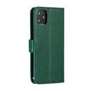 Feather Pattern Litchi Texture Horizontal Flip Leather Case with Wallet & Holder & Card Slots For iPhone 11(Green)