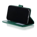 Feather Pattern Litchi Texture Horizontal Flip Leather Case with Wallet & Holder & Card Slots For iPhone 11(Green)
