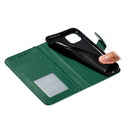 Feather Pattern Litchi Texture Horizontal Flip Leather Case with Wallet & Holder & Card Slots For iPhone 11(Green)