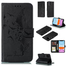 Feather Pattern Litchi Texture Horizontal Flip Leather Case with Wallet & Holder & Card Slots For iPhone 11(Black)