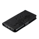 Feather Pattern Litchi Texture Horizontal Flip Leather Case with Wallet & Holder & Card Slots For iPhone 11(Black)
