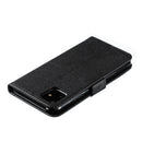 Feather Pattern Litchi Texture Horizontal Flip Leather Case with Wallet & Holder & Card Slots For iPhone 11(Black)