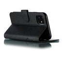 Feather Pattern Litchi Texture Horizontal Flip Leather Case with Wallet & Holder & Card Slots For iPhone 11(Black)