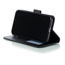 Feather Pattern Litchi Texture Horizontal Flip Leather Case with Wallet & Holder & Card Slots For iPhone 11(Black)