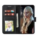 Feather Pattern Litchi Texture Horizontal Flip Leather Case with Wallet & Holder & Card Slots For iPhone 11(Black)