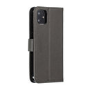 Feather Pattern Litchi Texture Horizontal Flip Leather Case with Wallet & Holder & Card Slots For iPhone 11(Gray)