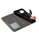 Feather Pattern Litchi Texture Horizontal Flip Leather Case with Wallet & Holder & Card Slots For iPhone 11(Gray)