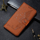 Feather Pattern Litchi Texture Horizontal Flip Leather Case with Wallet & Holder & Card Slots For iPhone 11(Brown)