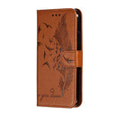 Feather Pattern Litchi Texture Horizontal Flip Leather Case with Wallet & Holder & Card Slots For iPhone 11(Brown)