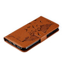 Feather Pattern Litchi Texture Horizontal Flip Leather Case with Wallet & Holder & Card Slots For iPhone 11(Brown)