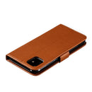 Feather Pattern Litchi Texture Horizontal Flip Leather Case with Wallet & Holder & Card Slots For iPhone 11(Brown)