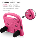 Shockproof EVA Bumper Case with Handle & Holder for Galaxy Tab A 10.1 T510 / T515(Rose Red)