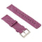 Simple Fashion Canvas Watch Band for Fitbit Versa / Versa 2(Dark Red)