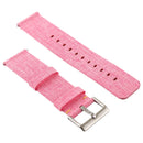 Simple Fashion Canvas Watch Band for Fitbit Versa / Versa 2(Pink)