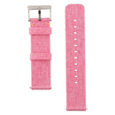 Simple Fashion Canvas Watch Band for Fitbit Versa / Versa 2(Pink)