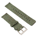Simple Fashion Canvas Watch Band for Fitbit Versa / Versa 2(Army Green)