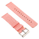 Simple Fashion Canvas Watch Band for Fitbit Versa / Versa 2(Coral)