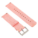 Simple Fashion Canvas Watch Band for Fitbit Versa / Versa 2(Coral)