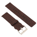 Simple Fashion Canvas Watch Band for Fitbit Versa / Versa 2(Coffee)