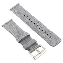 Simple Fashion Canvas Watch Band for Fitbit Versa / Versa 2(Grey)