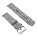 Simple Fashion Canvas Watch Band for Fitbit Versa / Versa 2(Grey)