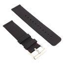 Simple Fashion Canvas Watch Band for Fitbit Versa / Versa 2(Black)