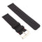 Simple Fashion Canvas Watch Band for Fitbit Versa / Versa 2(Black)