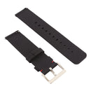 Simple Fashion Canvas Watch Band for Fitbit Versa / Versa 2(Black)