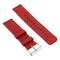 Simple Fashion Canvas Watch Band for Fitbit Versa / Versa 2(Dark Orange)