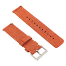 Simple Fashion Canvas Watch Band for Fitbit Versa / Versa 2(Light Orange)