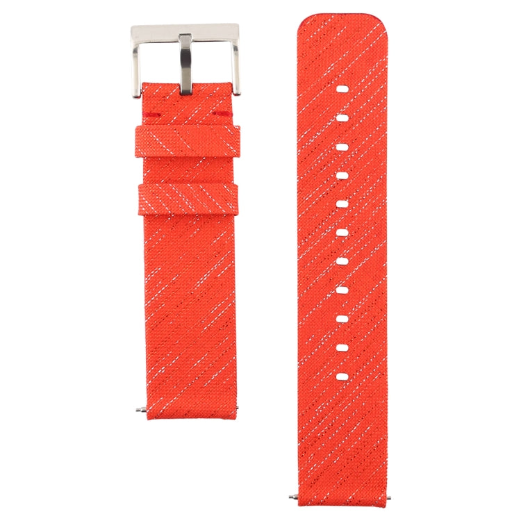 Simple Fashion Canvas Watch Band for Fitbit Versa / Versa 2(Orange)