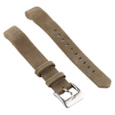 Smart Watch Shiny Leather Watch Band for Fitbit Alta(Light Brown)